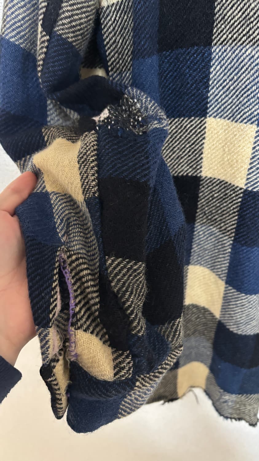 40s 울 플란넬 보로 셔츠 상품이미지7