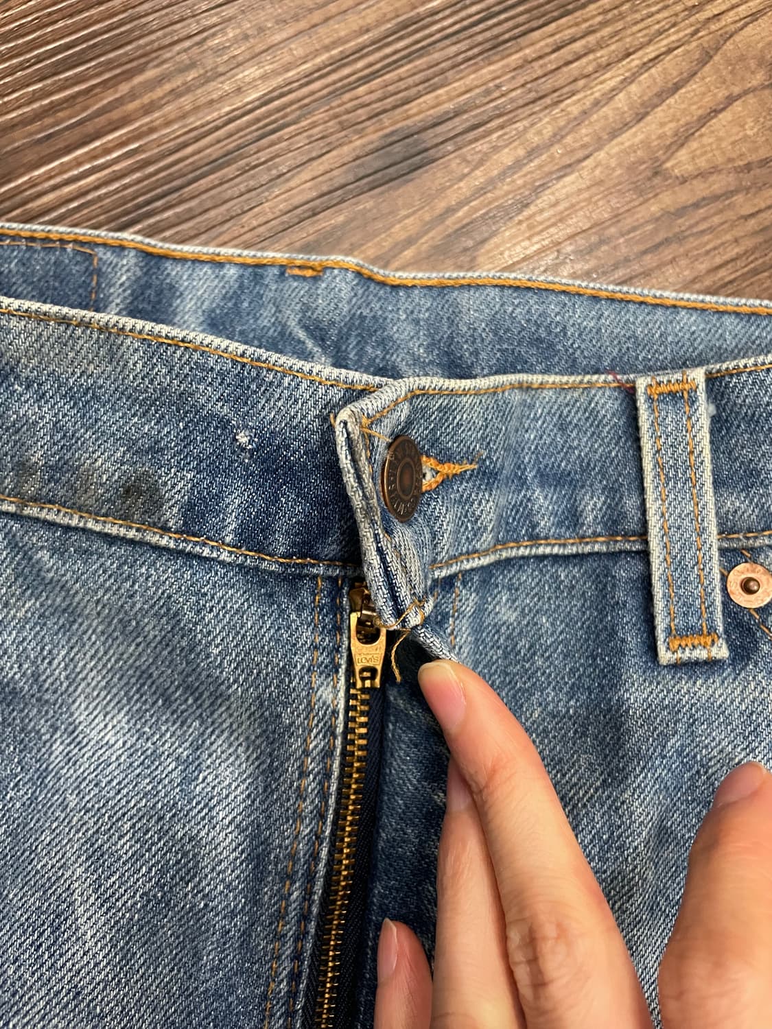 90s 리바이스 USA 미국제조 505 오렌지탭 데님 팬츠 상품이미지6