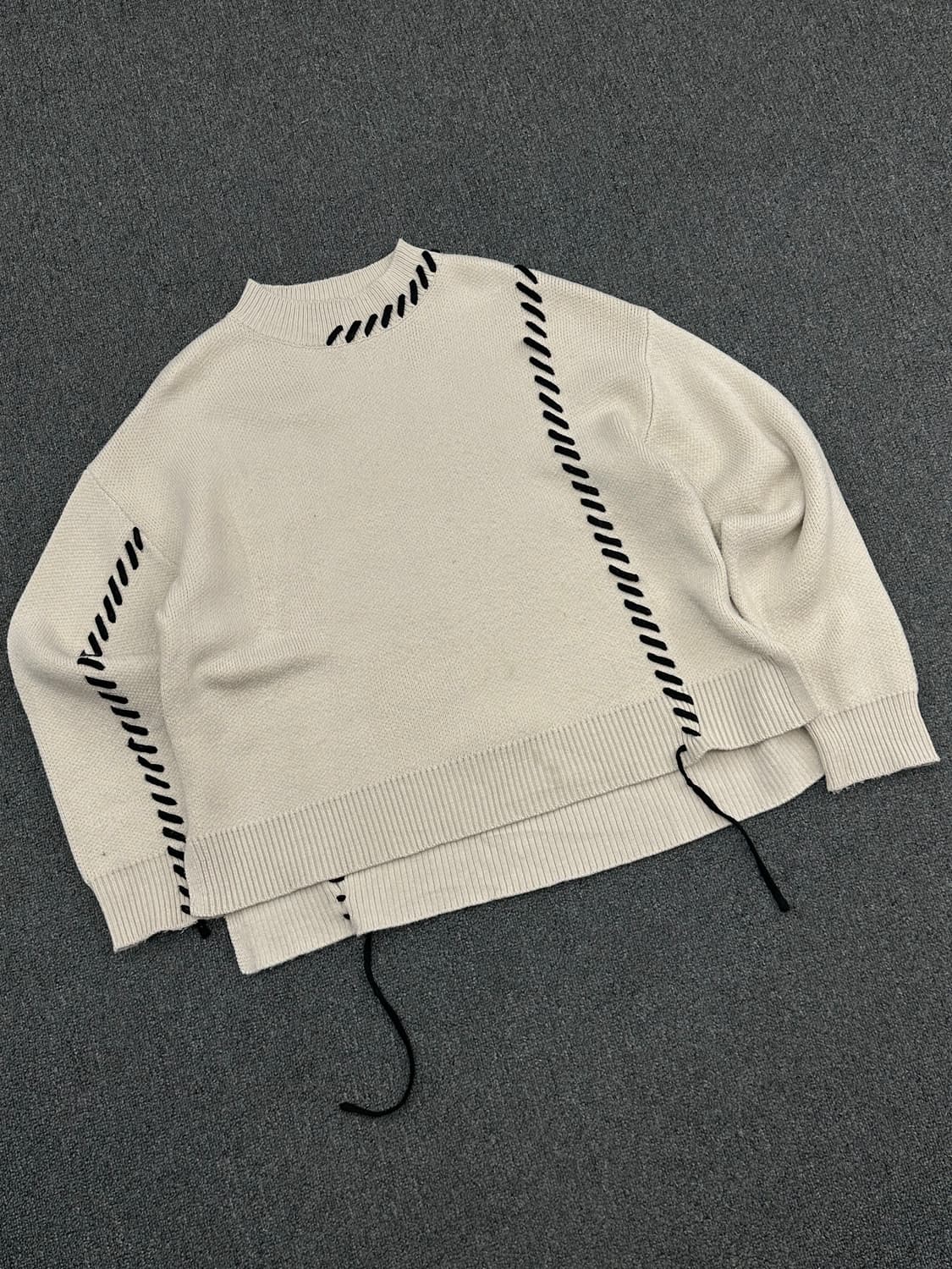 OS)Niko and 빈티지 아이보리 스티치 니트 스웨터 상품이미지2