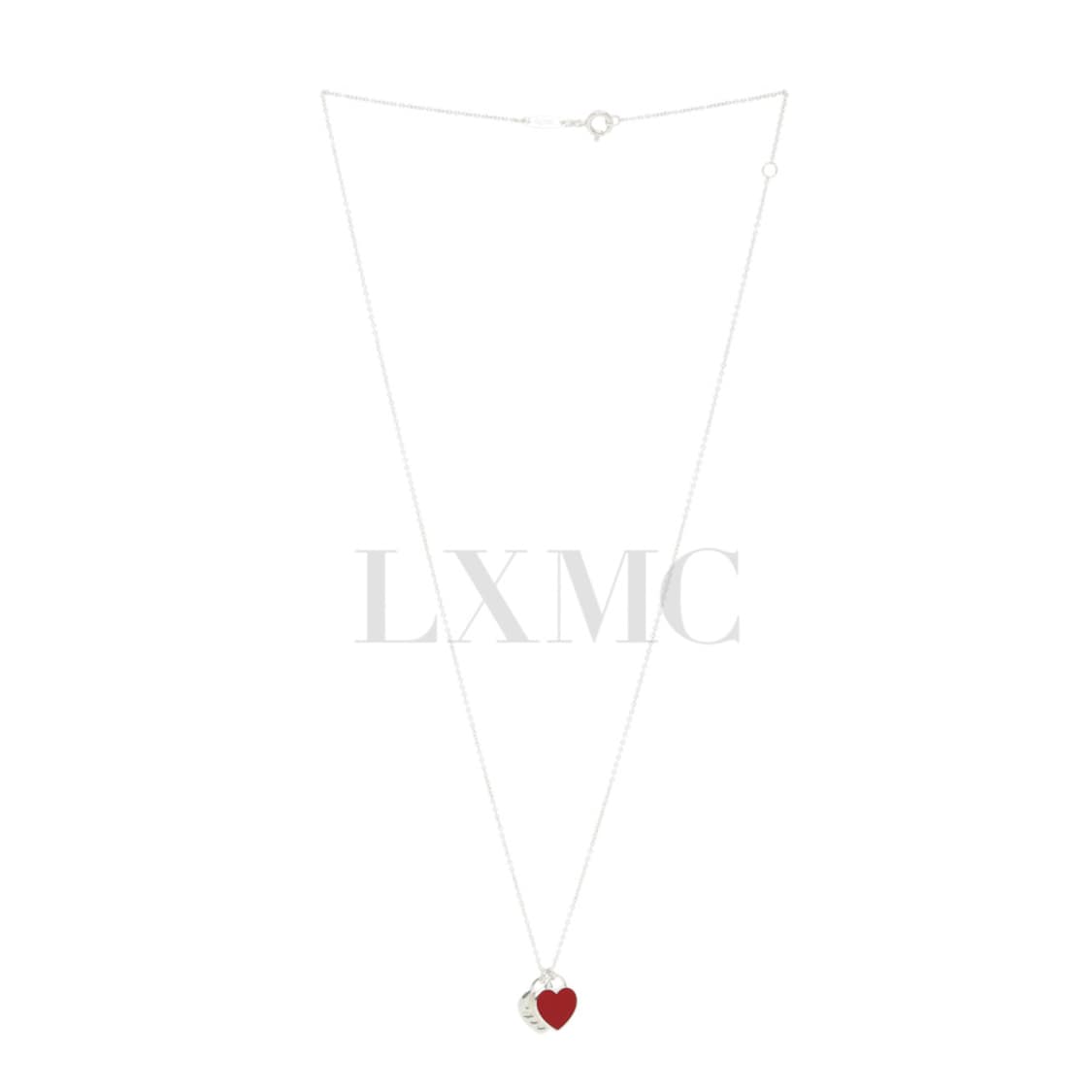 리턴 투 티파니 레드 더블 하트 실버 목걸이 펜던트 네크리스 상품이미지1