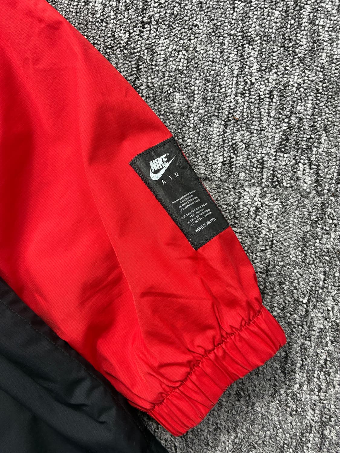 나이키 NSW 에어 블랙 레드 우븐 아노락 XL 상품이미지10