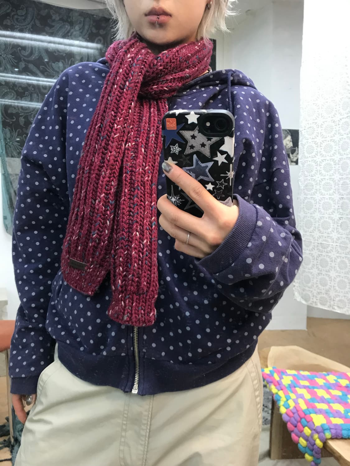 빈티지 케이블 머플러  상품이미지1