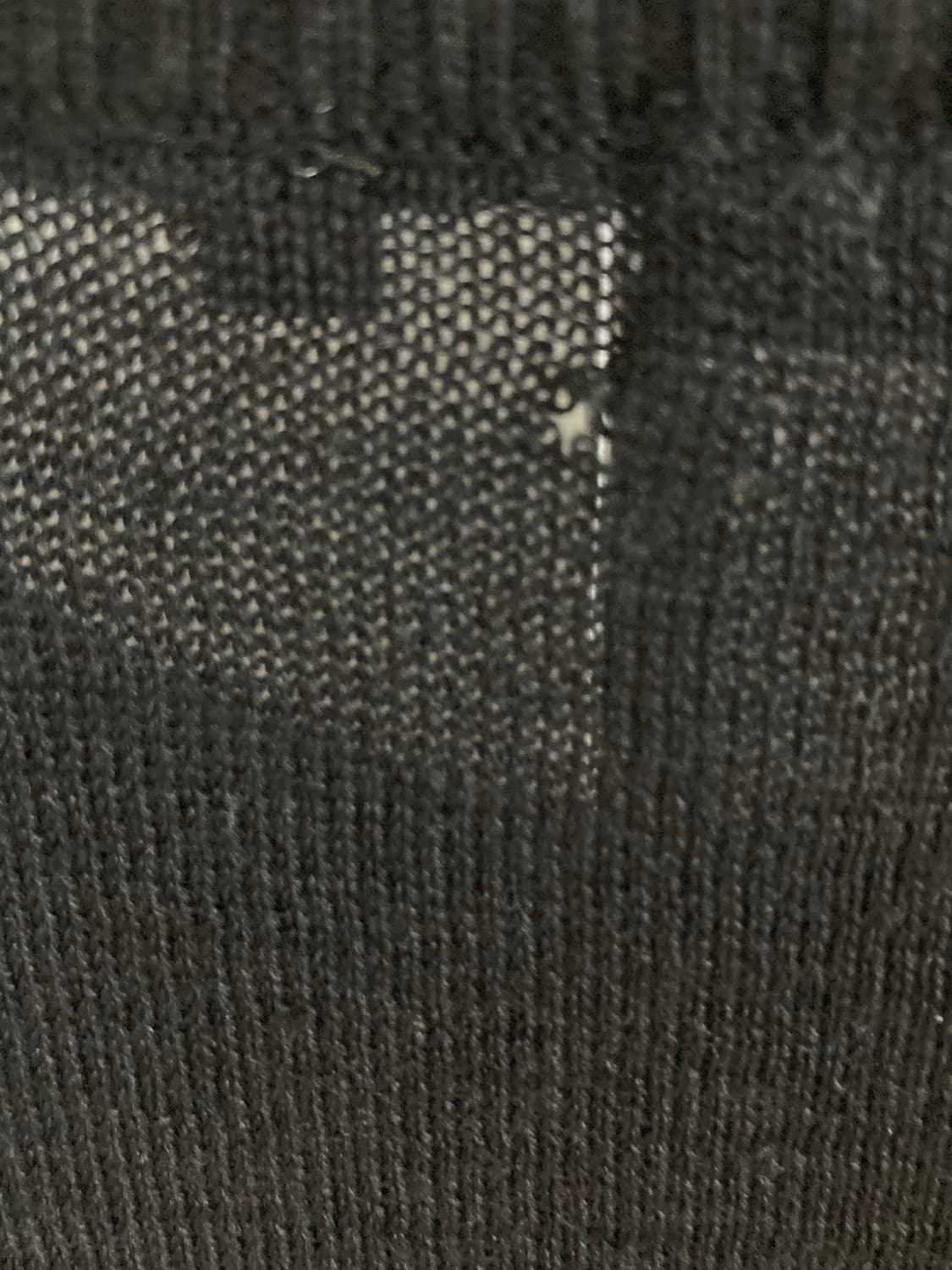 [4]폴리테루 휴먼인덱스 휴먼 루즈드 니트 002 잉크 블랙 상품이미지4