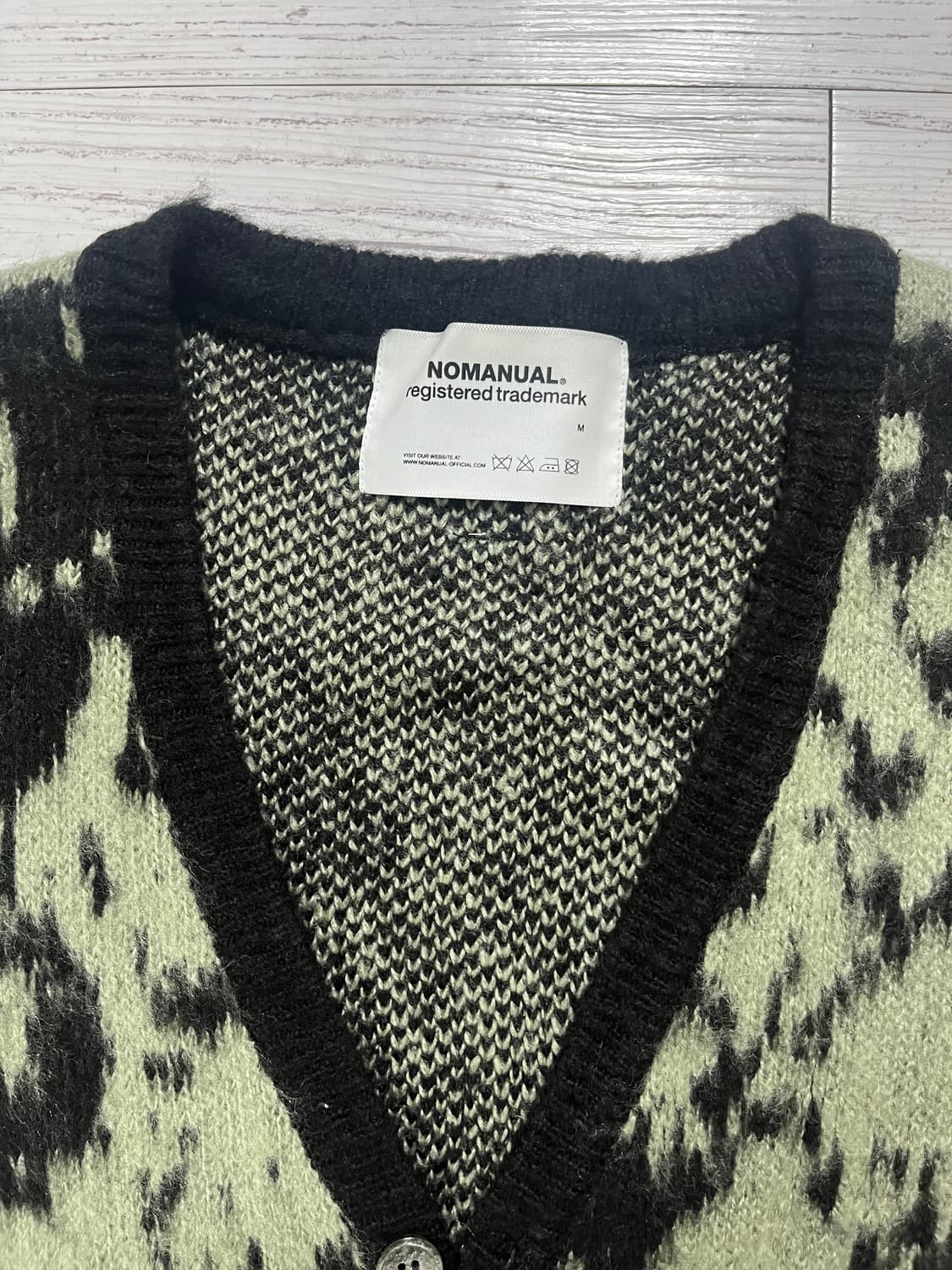 노메뉴얼 PPS 헤어리 가디건 카키 상품이미지3