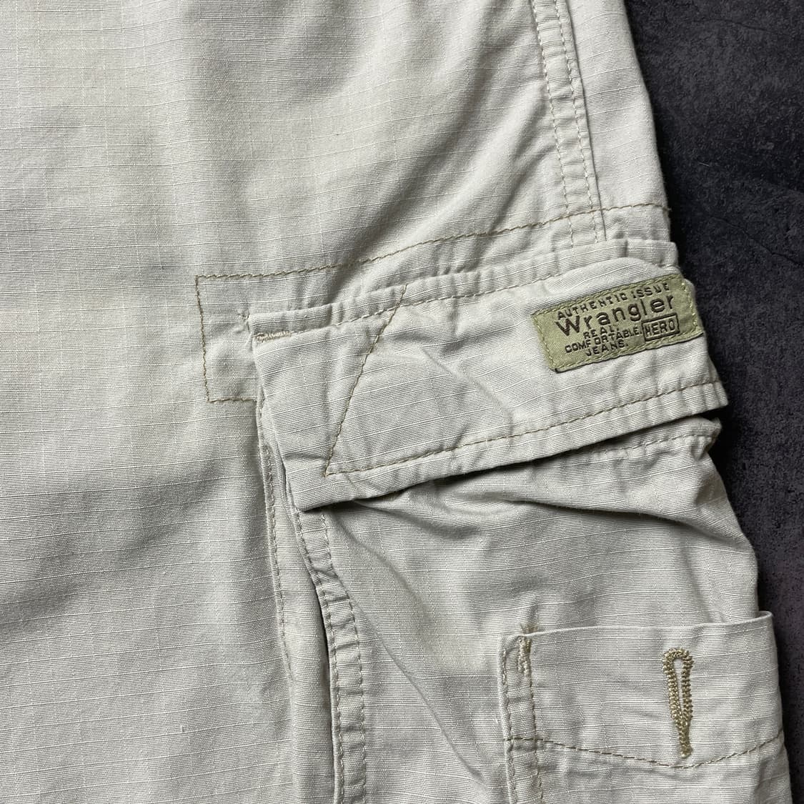 WRANGLER 랭글러 빈티지 아이보리 카고 하프 팬츠 A00751 상품이미지5