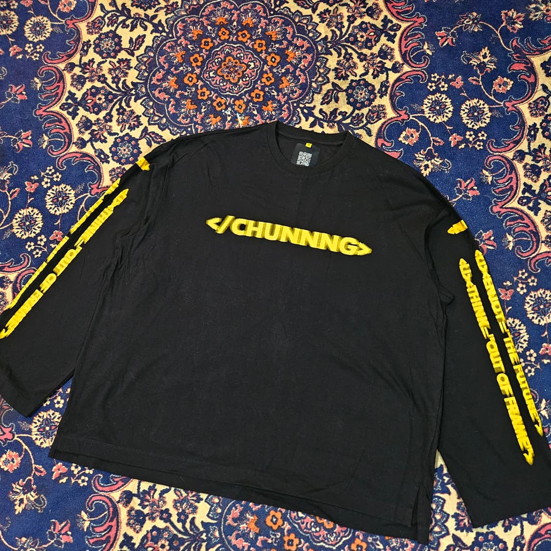 엔엔엔원(NNNONE) 엘로 코팅 프린팅 티셔츠 상품이미지1