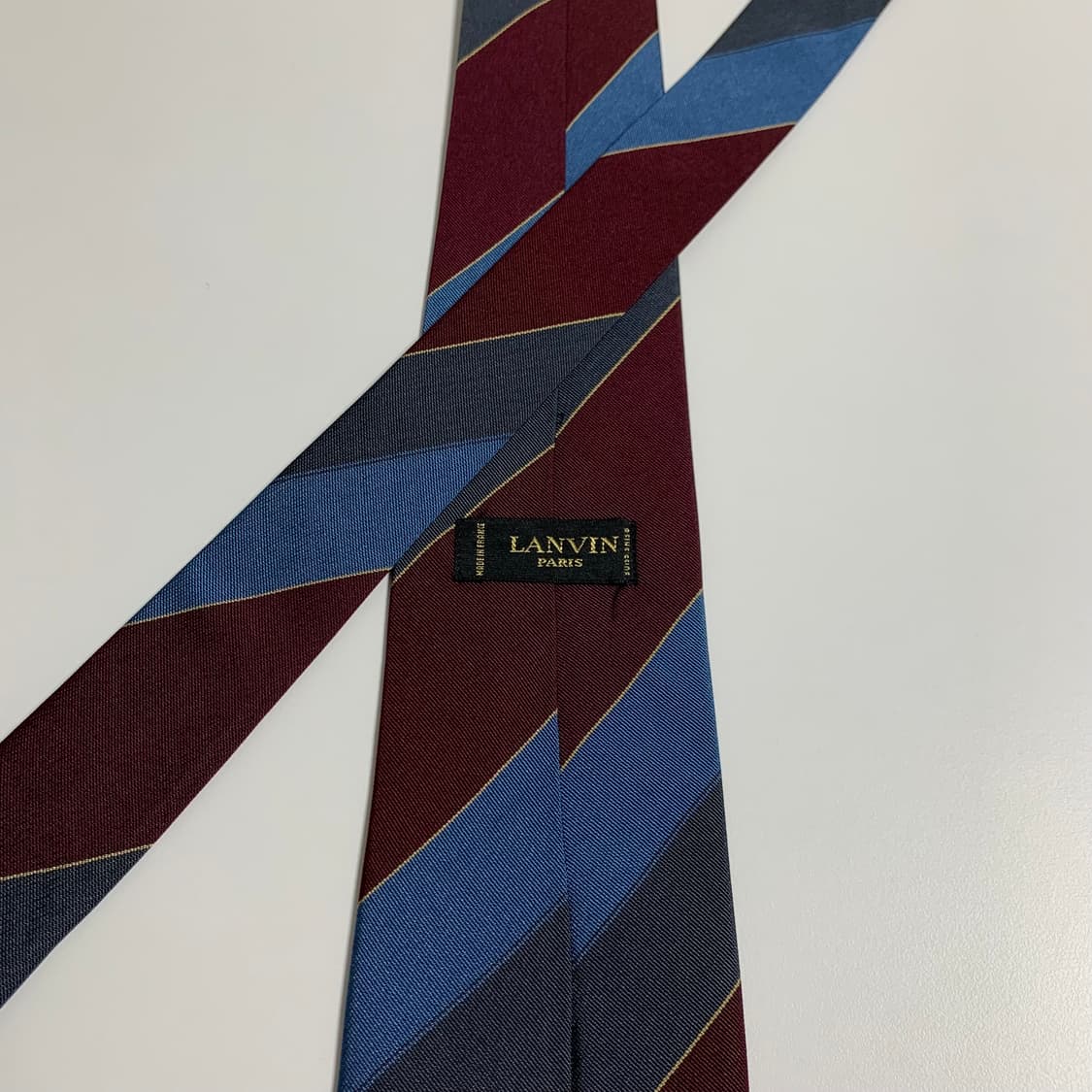 랑방(LANVIN) 레지멘탈 넥타이 명품 클래식정장 A+등급 8cm 상품이미지5