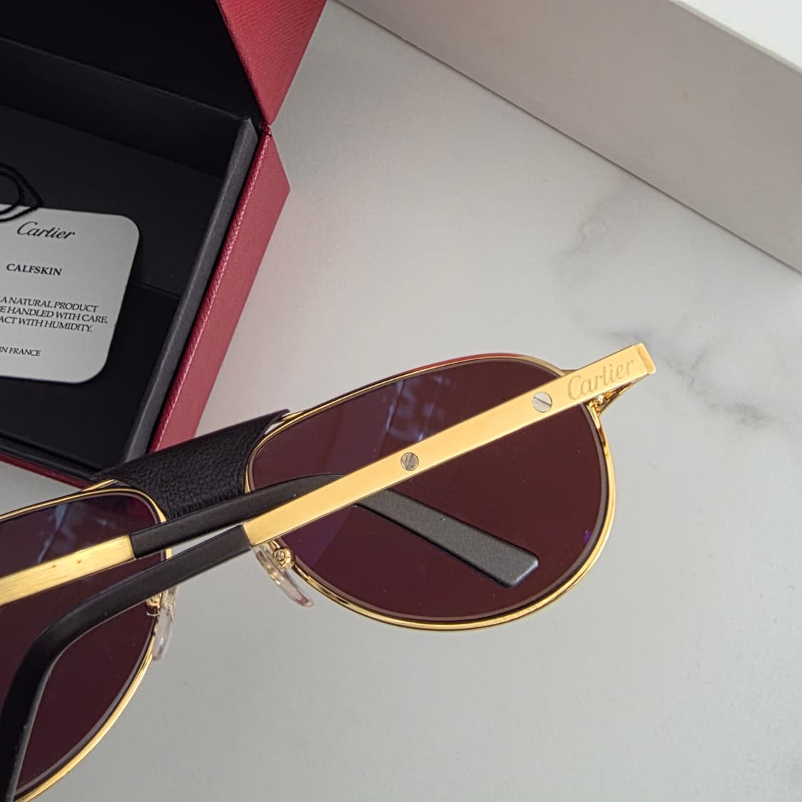 Cartier 까르띠에 산토스 클래식 투브릿지 보잉 선글라스 상품이미지3