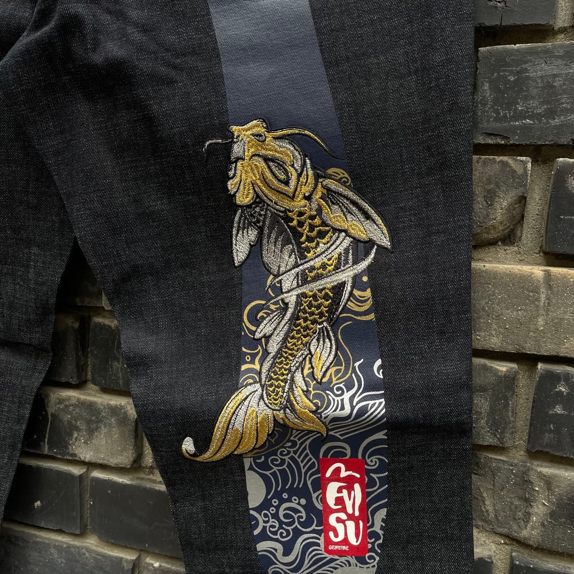 [34] EVISU INDIGO BIG LOGO PANTS 상품이미지3