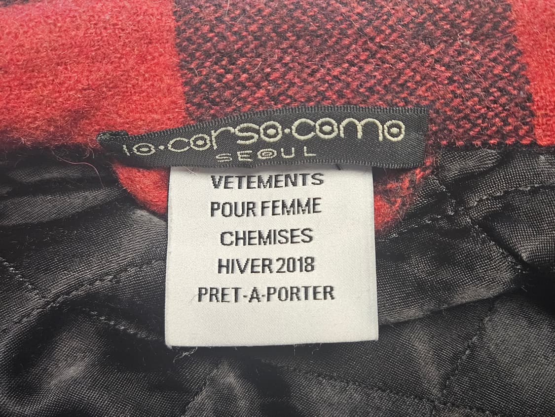 베트멍(Vetements) 2018 F/W 컬렉션 오버핏 체크 셔츠 자켓 상품이미지10