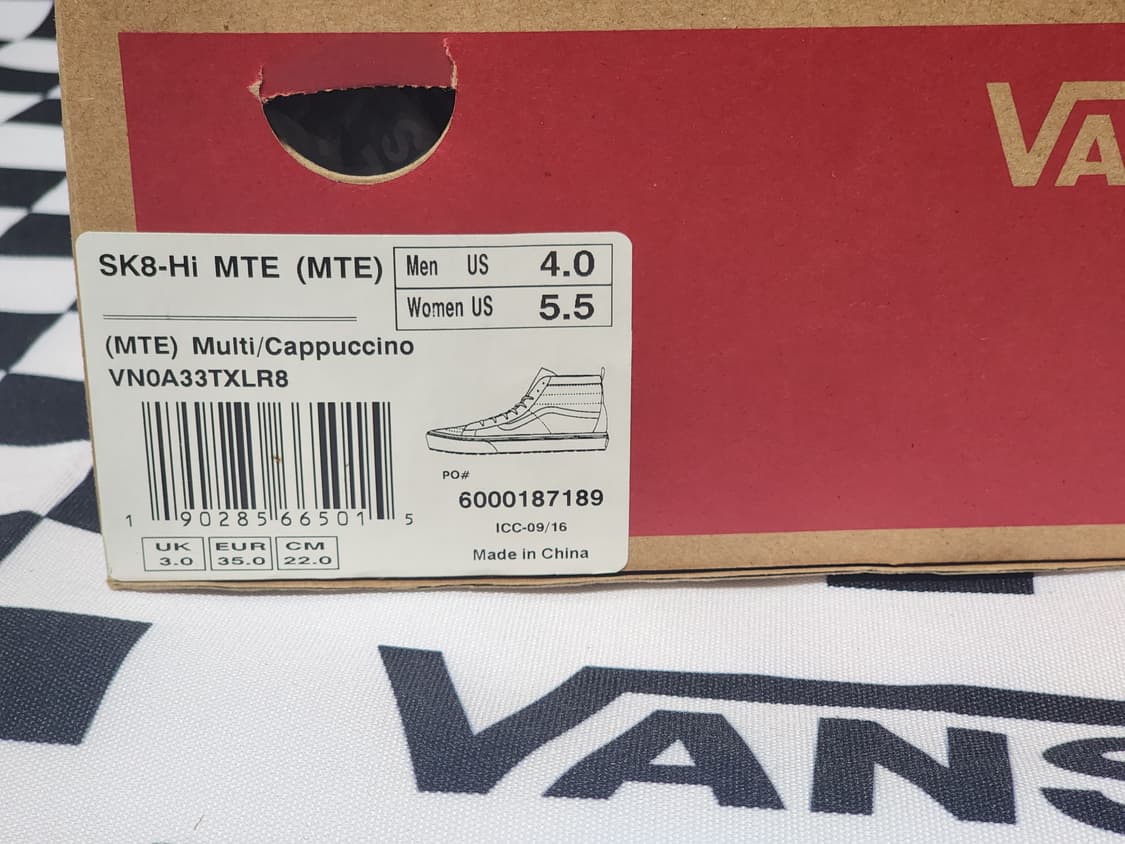 Vans Sk8-Hi MTE 카푸치노 멀티컬러 스니커즈 220 새상품 상품이미지6