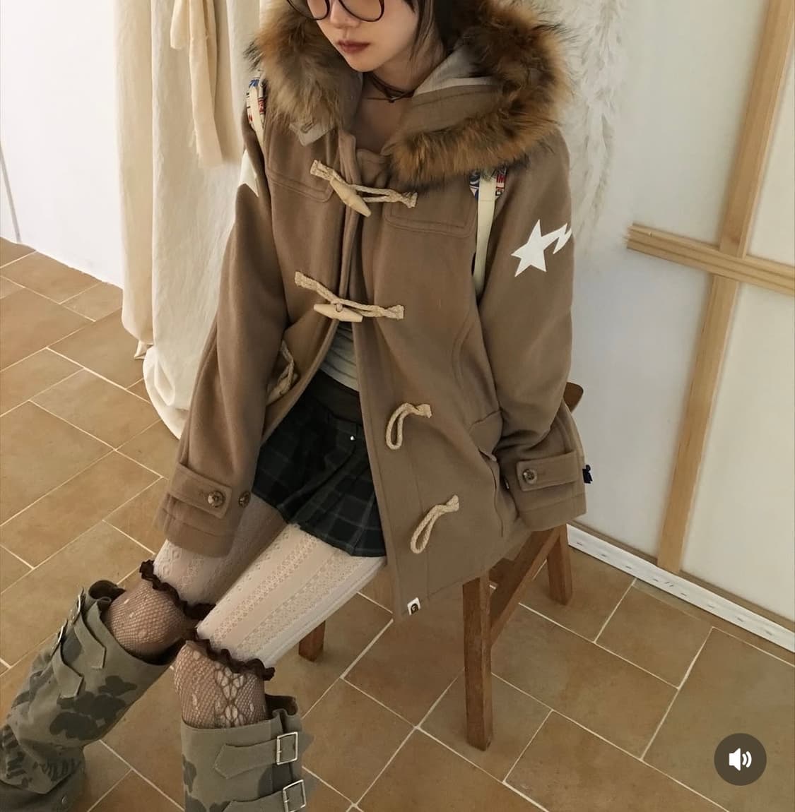 (정품) 베이프 스타 떡볶이코트  상품이미지1