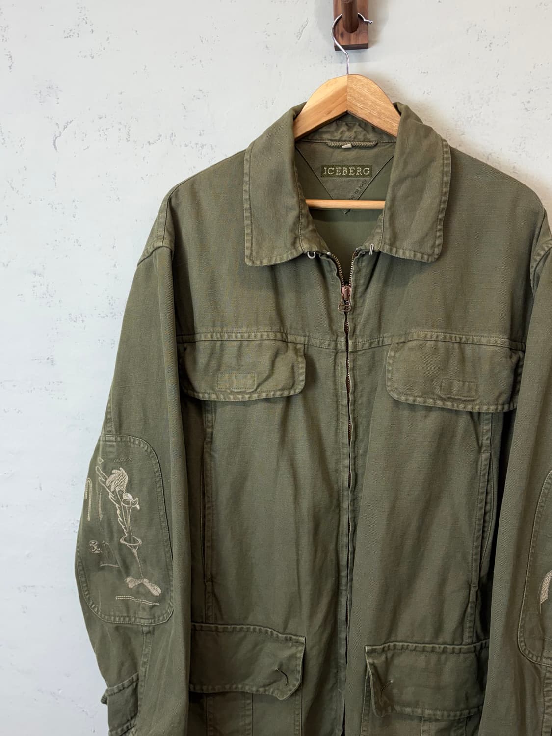아이스버그 빈티지 암 자수 필드자켓 상품이미지5