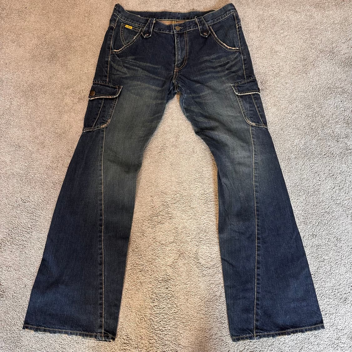 리 Vtg 카고 플레어 부츠컷 데님 팬츠(L) 상품이미지6