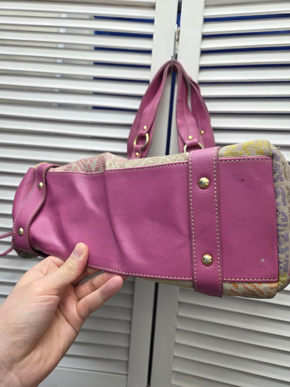 미쏘니 스포츠 자카드 토트백 상품이미지5