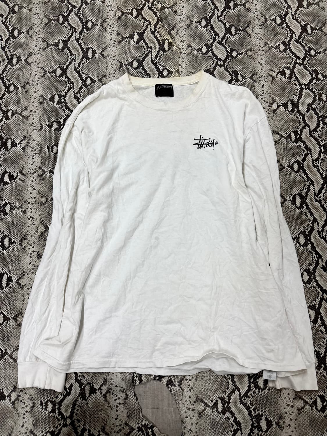 “Stussy” Logo Print White Sleeve 상품이미지4