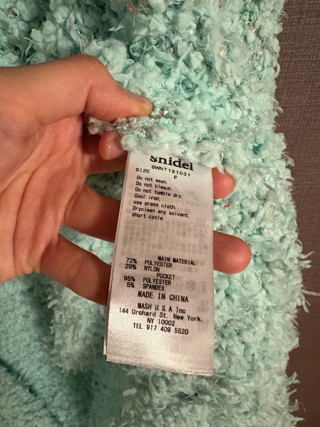 스나이델 Snidel 민트 부클레 가디건 Japan 상품이미지3