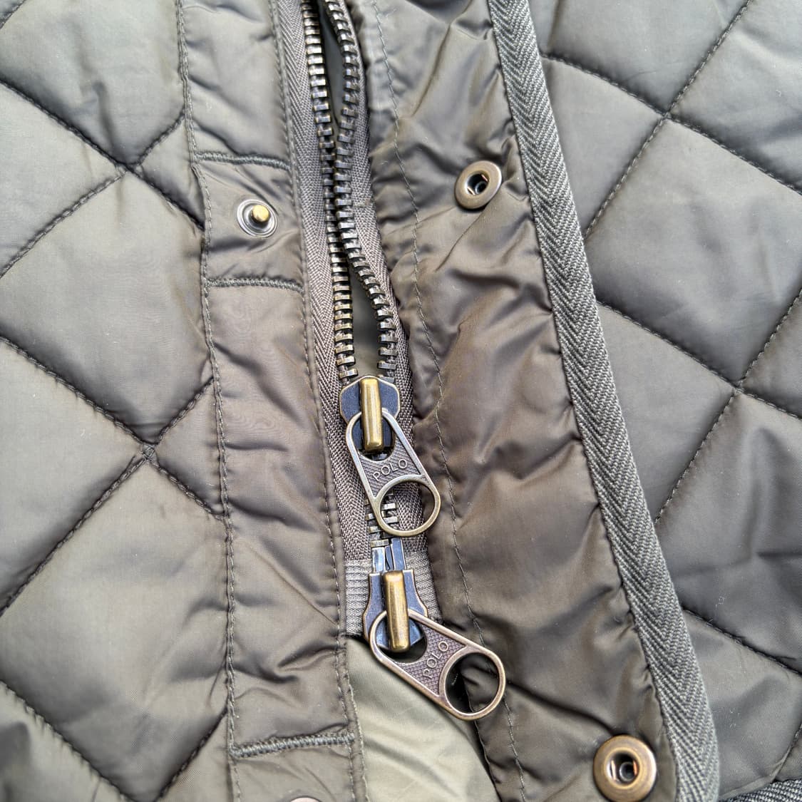 XL)폴로 랄프로렌 카키 퀄팅 투웨이 자켓 상품이미지4