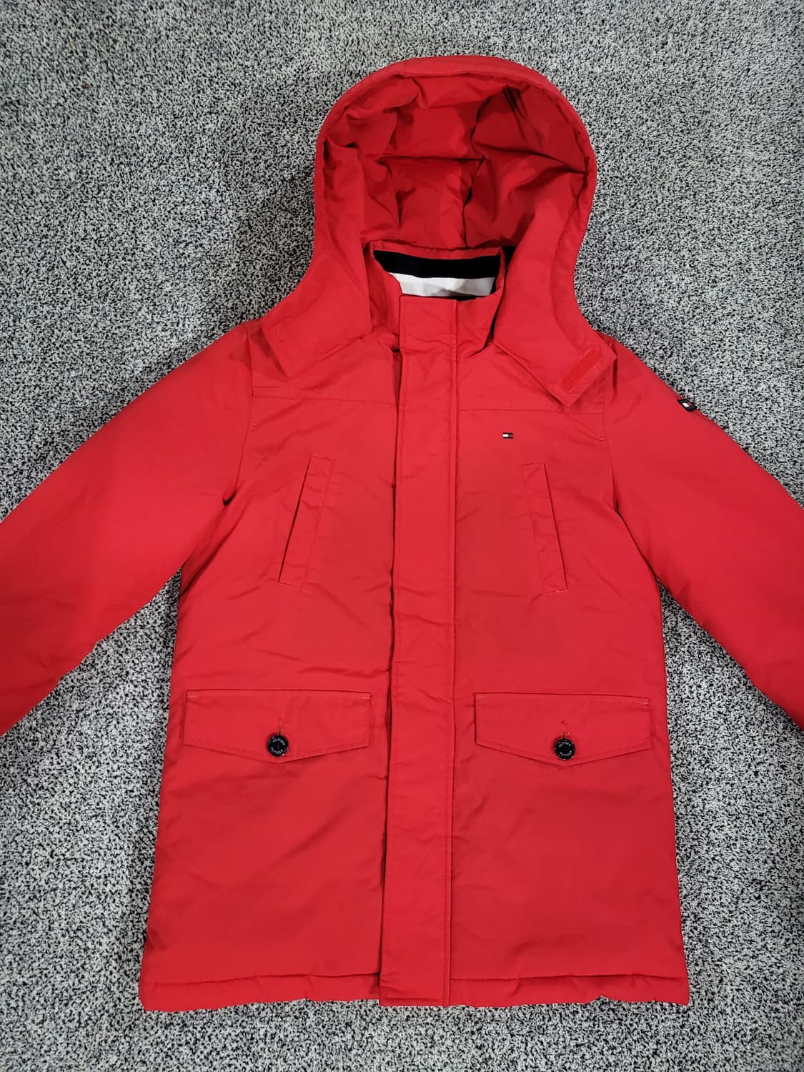 타미힐피거 레드 다운패딩 (152cm용)  상품이미지1