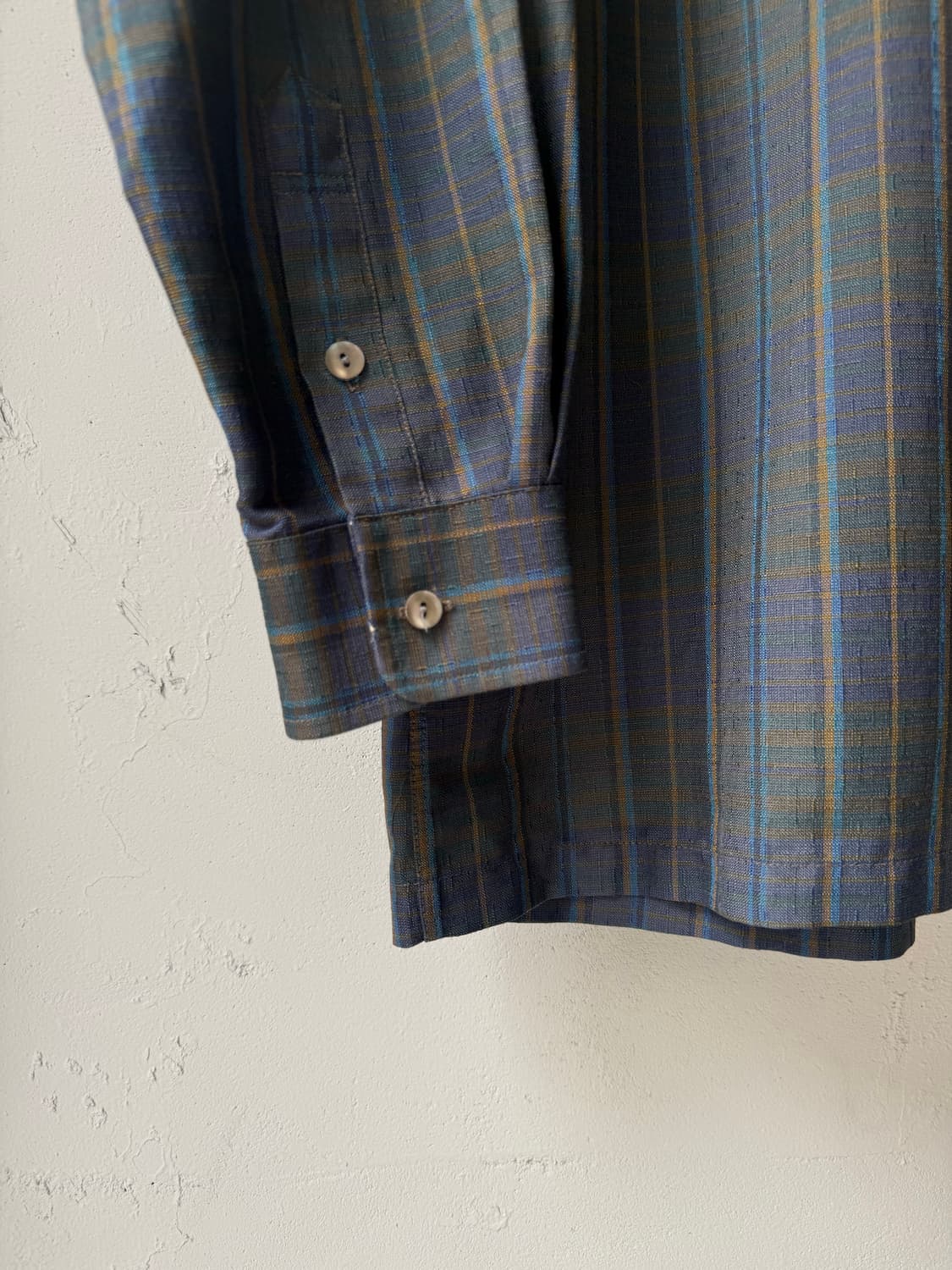 YSL 90s linen check shirt 상품이미지5