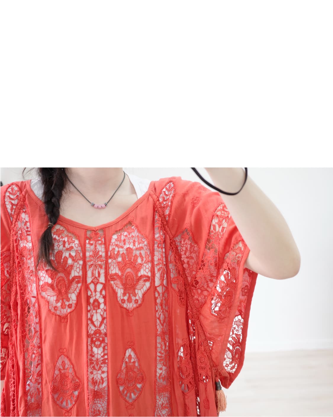 as know as de base orange blouse 상품이미지3