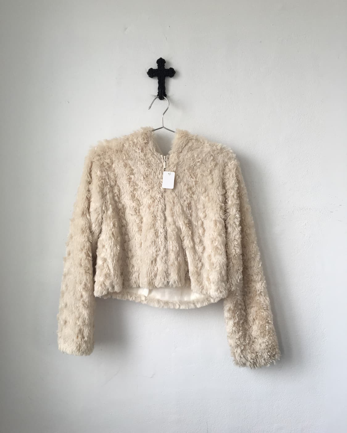 Fake fur hood zip up 상품이미지2