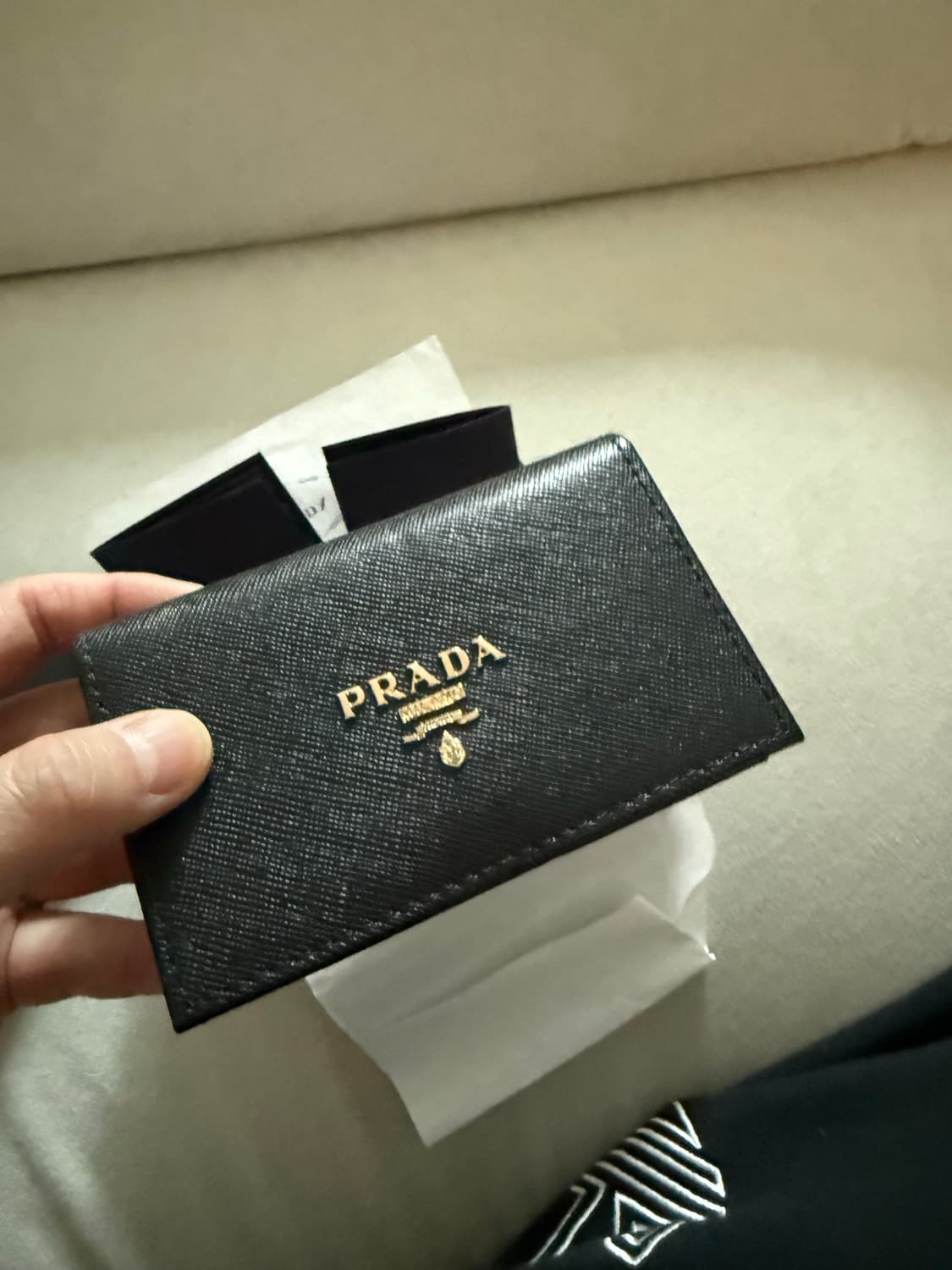 프라다 카드지갑 풀박 상품이미지5