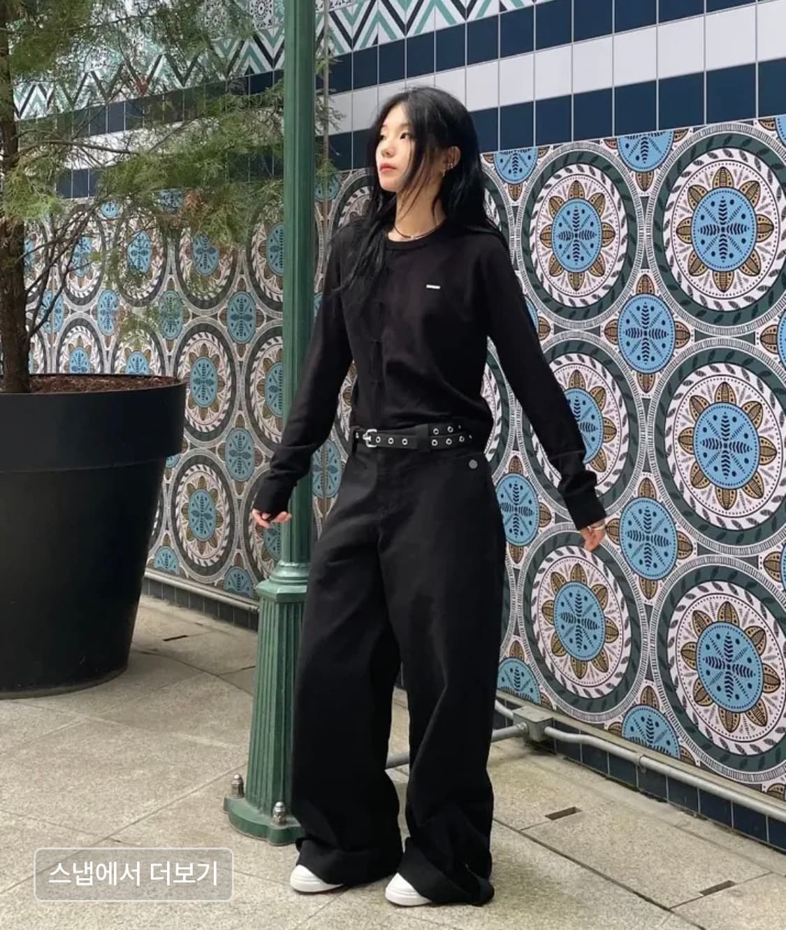 미세키서울 Origami pleats knit top BLACK 상품이미지2