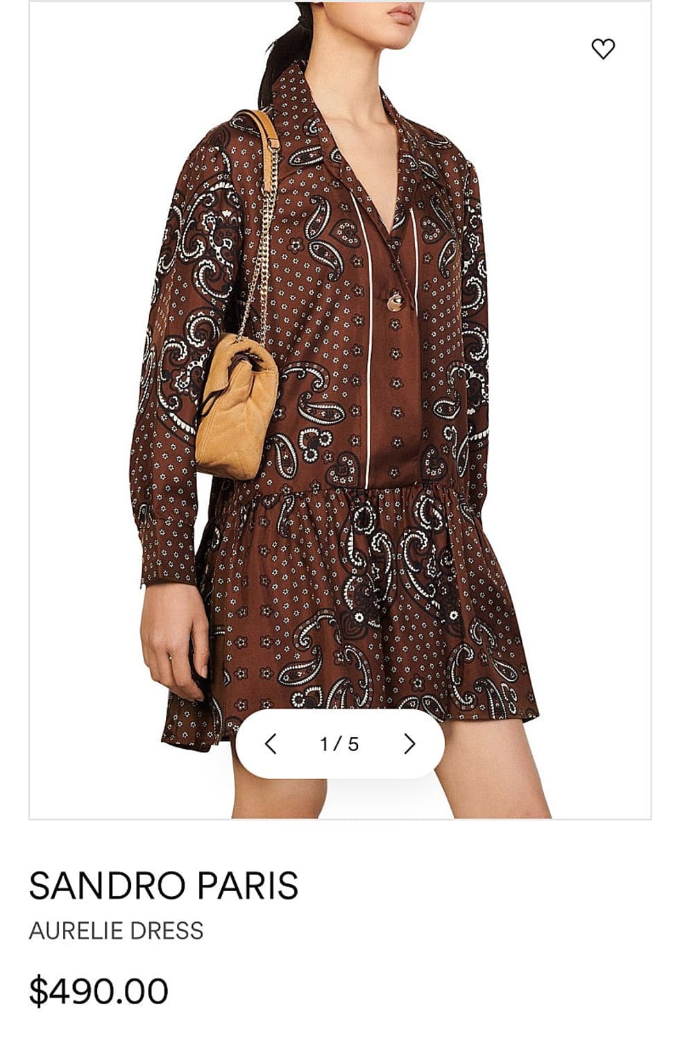 여) 산드로 실크 원피스 상품이미지8