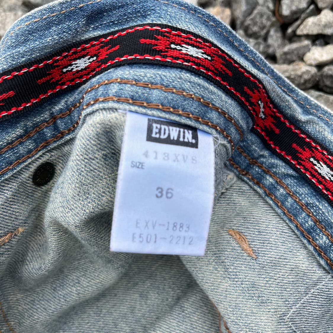 EDWIN(MADE JAPAN)빈티지 웨스턴 나바호팬츠(실측확인) 상품이미지7