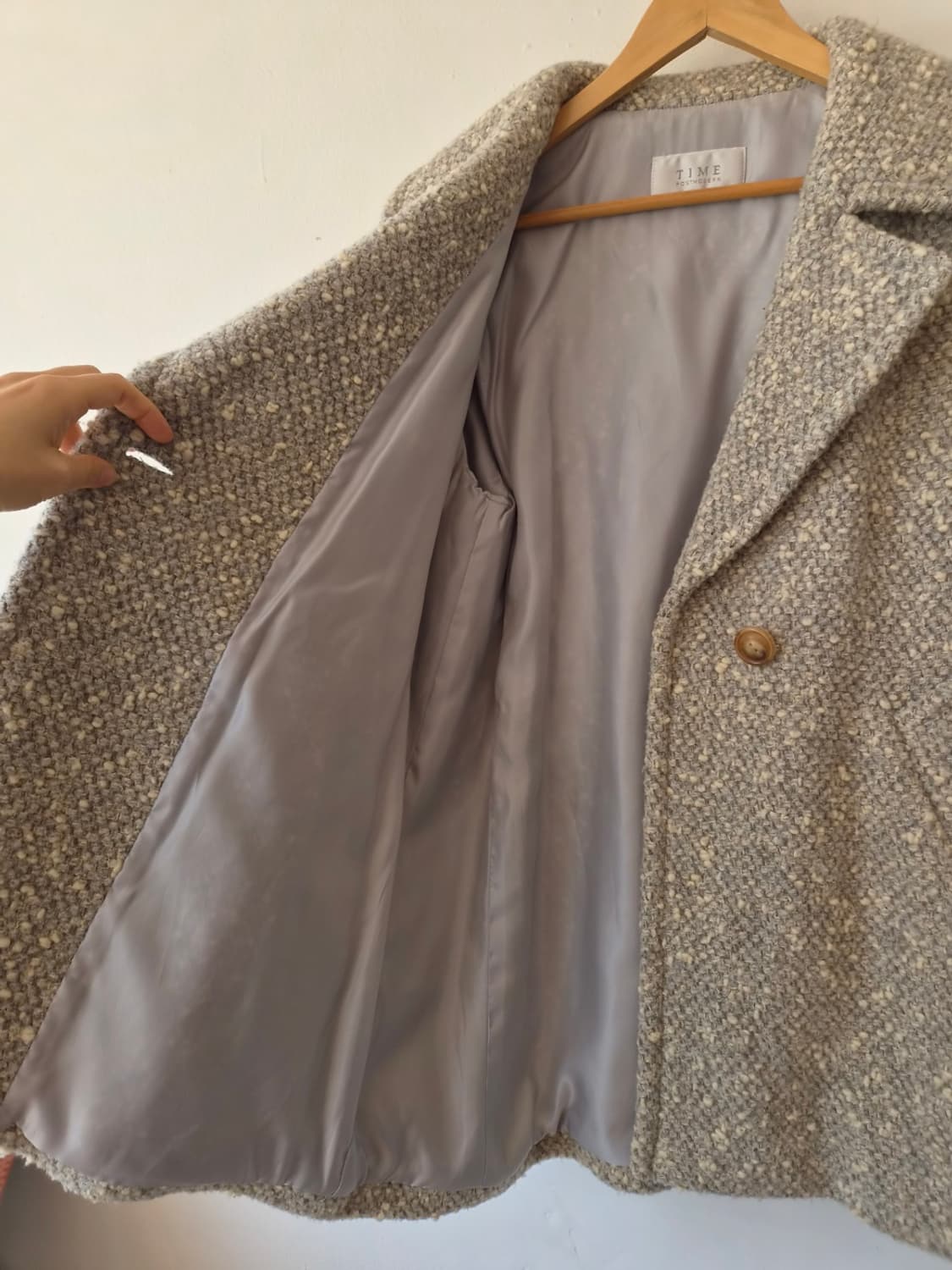 타임 여성 부클울코트 82-94-160사이즈 상품이미지4