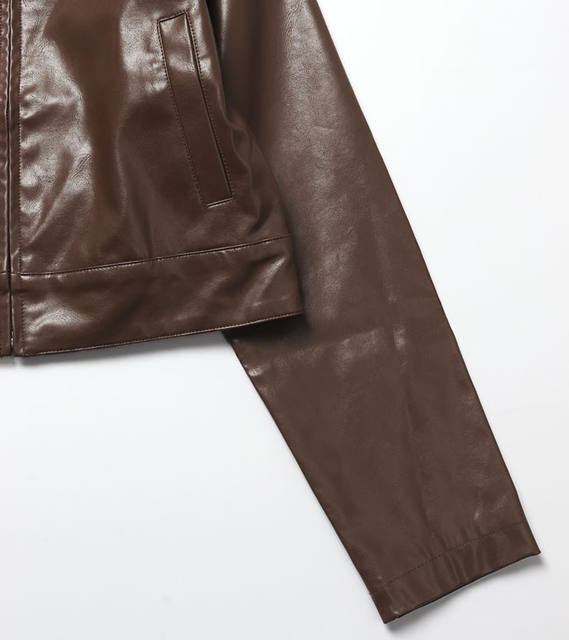 WHO’S WHO GALLERY - CROP LEATHER JACKET 상품이미지7