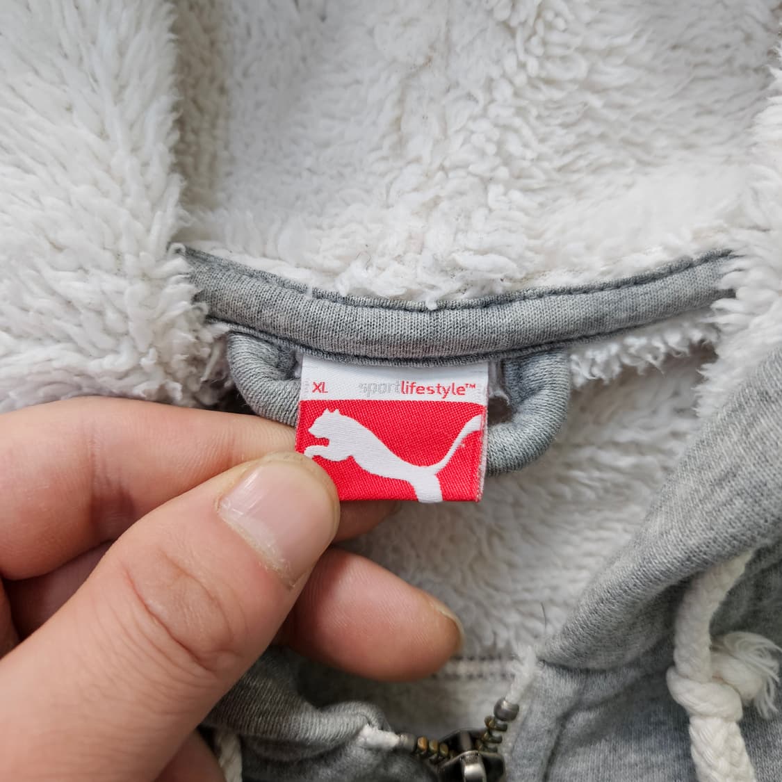 XL 푸마 빈티지 스타일 후드 집업 0319Y 상품이미지3