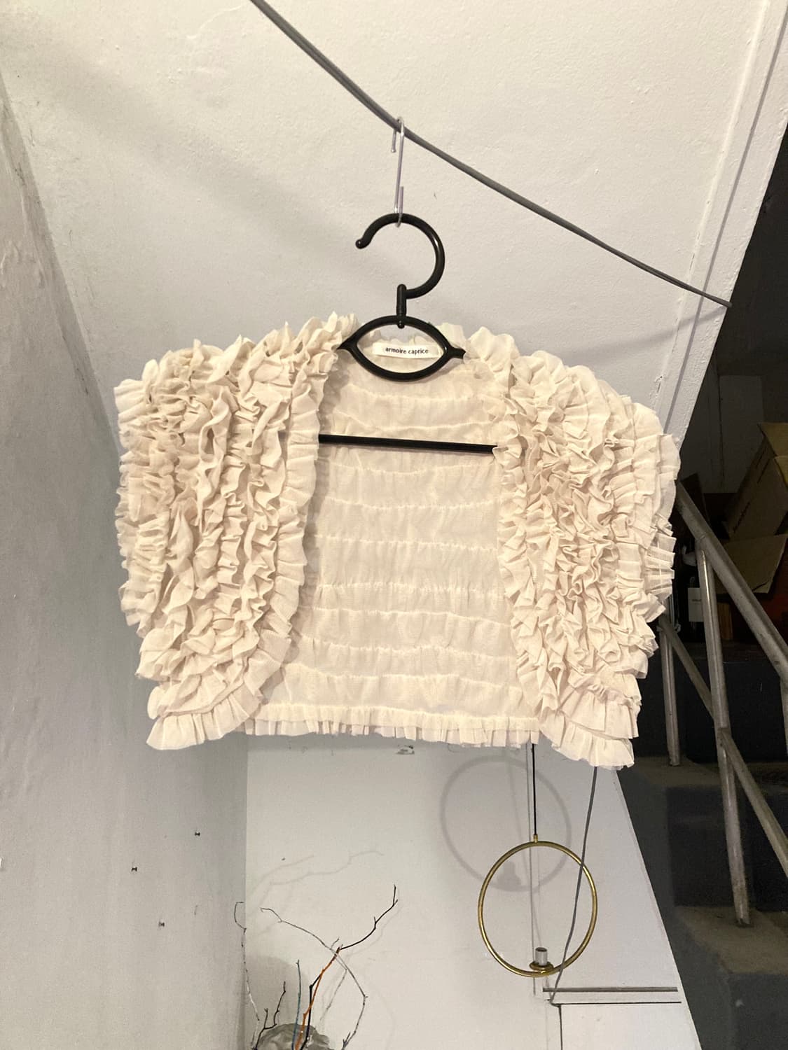 오글뽀글 베이지 탑 상품이미지1