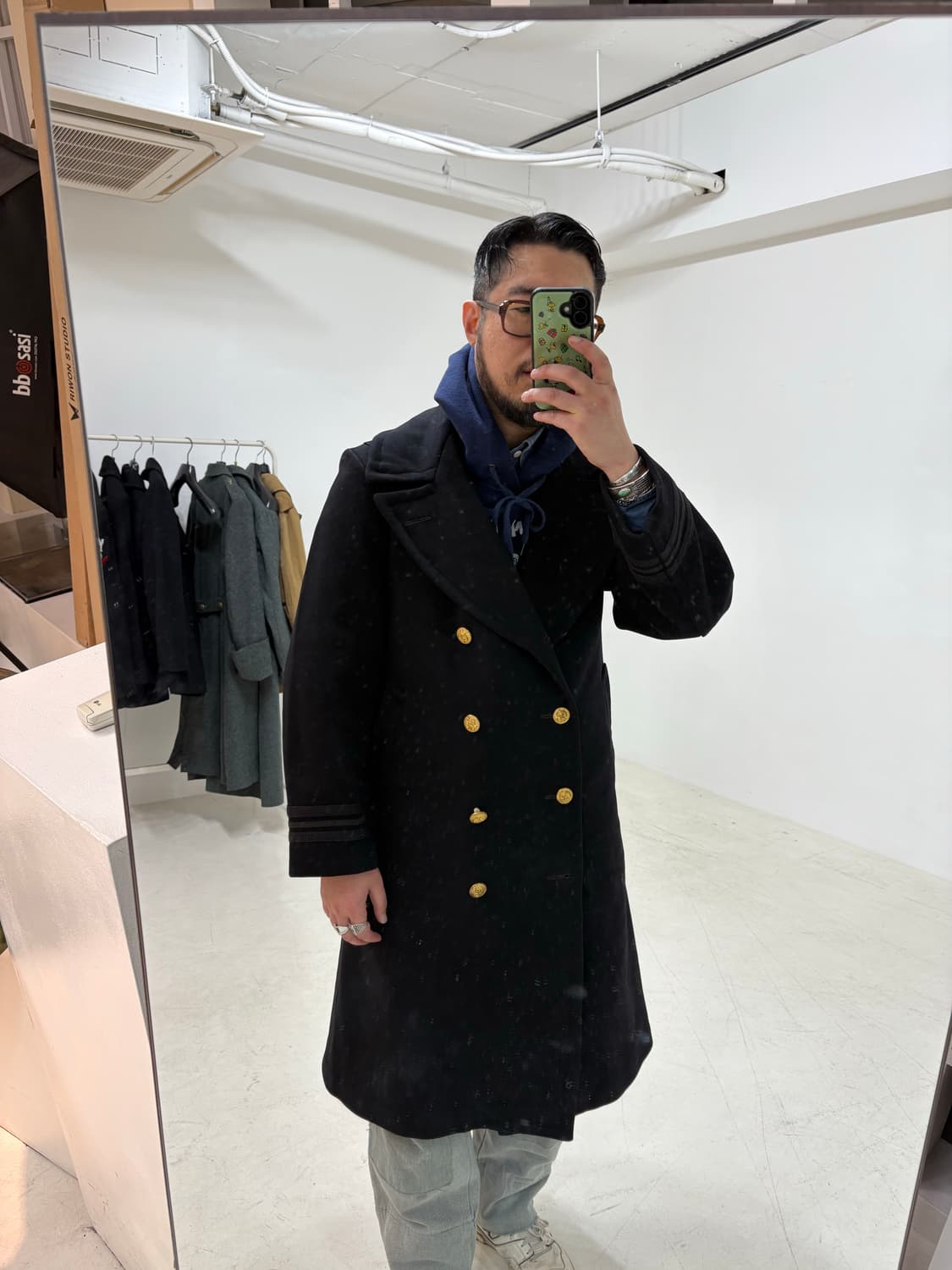 Rare!!WWII U.S Navy Officer Bridge Coat 상품이미지10