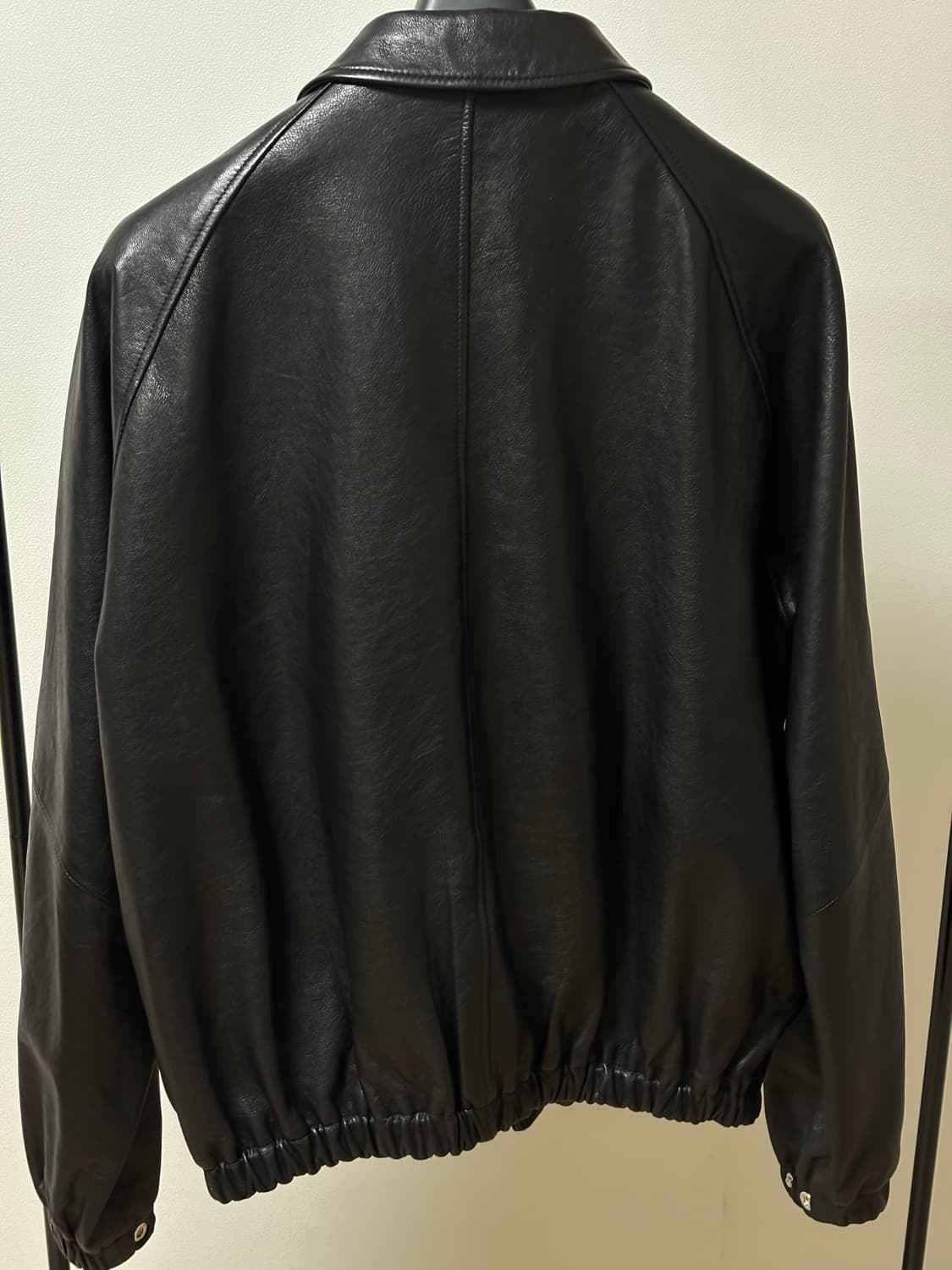 Wouldbe 우드비 Lamb Leather Coach Jacket 상품이미지3