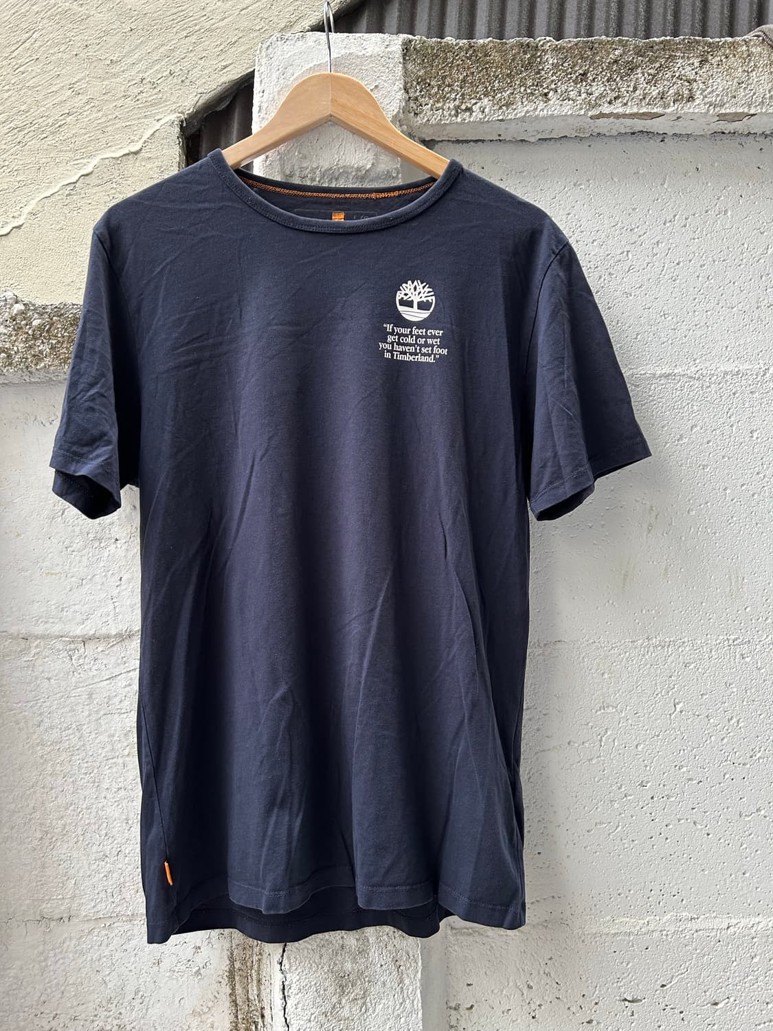 팀버랜드 네이비컬러 6인치 프린팅 빈티지 숏슬리브 티셔츠 95size  상품이미지6