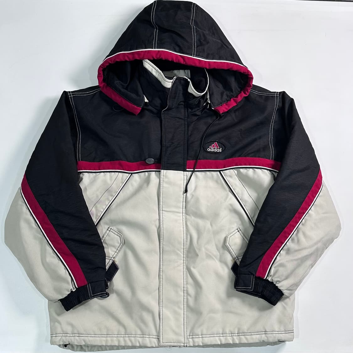 90s 아디다스 빅로고 올드스쿨 후드 자켓 상품이미지1
