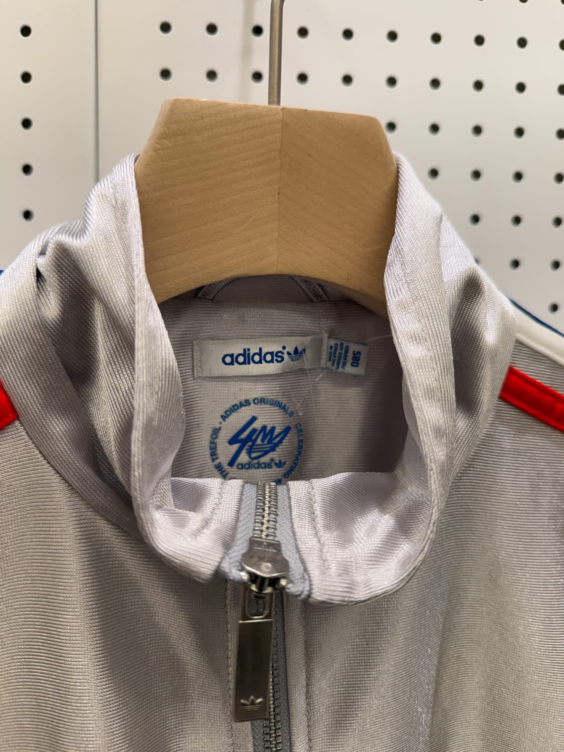 아디다스 오리지널 실버 삼선 트랙 자켓 U1097 상품이미지5