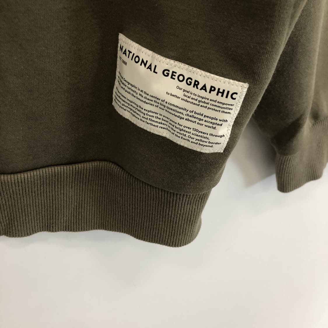 내셔널지오그래픽 벨룩스 와펜 스웻셔츠 3XL 올리브  상품이미지5