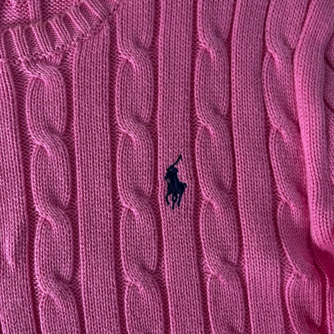 95 폴로랄프로렌 핑크 꽈배기 니트  상품이미지3