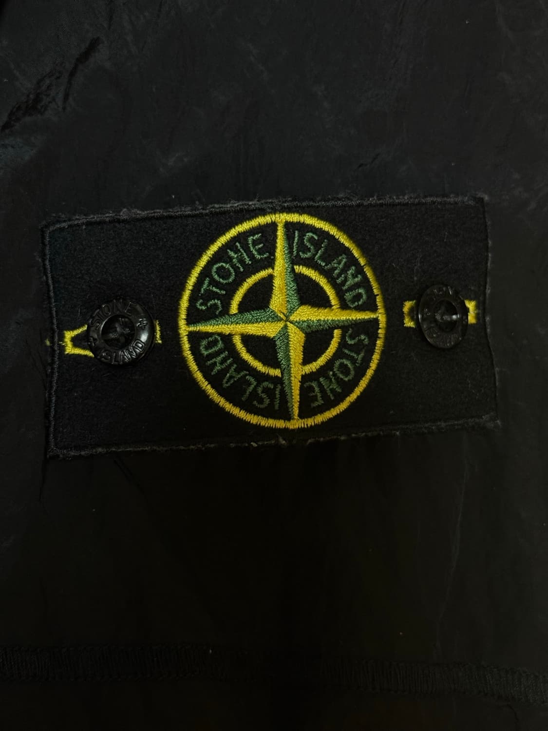 (M) 스톤 아일랜드 나일론 메탈 자켓 18FW 블랙 바람막이 상품이미지4