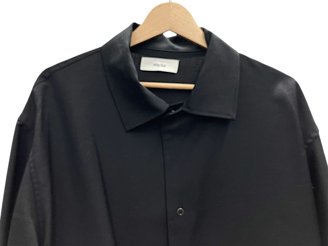 마카웨어 오가닉 모헤어 울 트로피컬 코치 자켓 블랙 상품이미지3