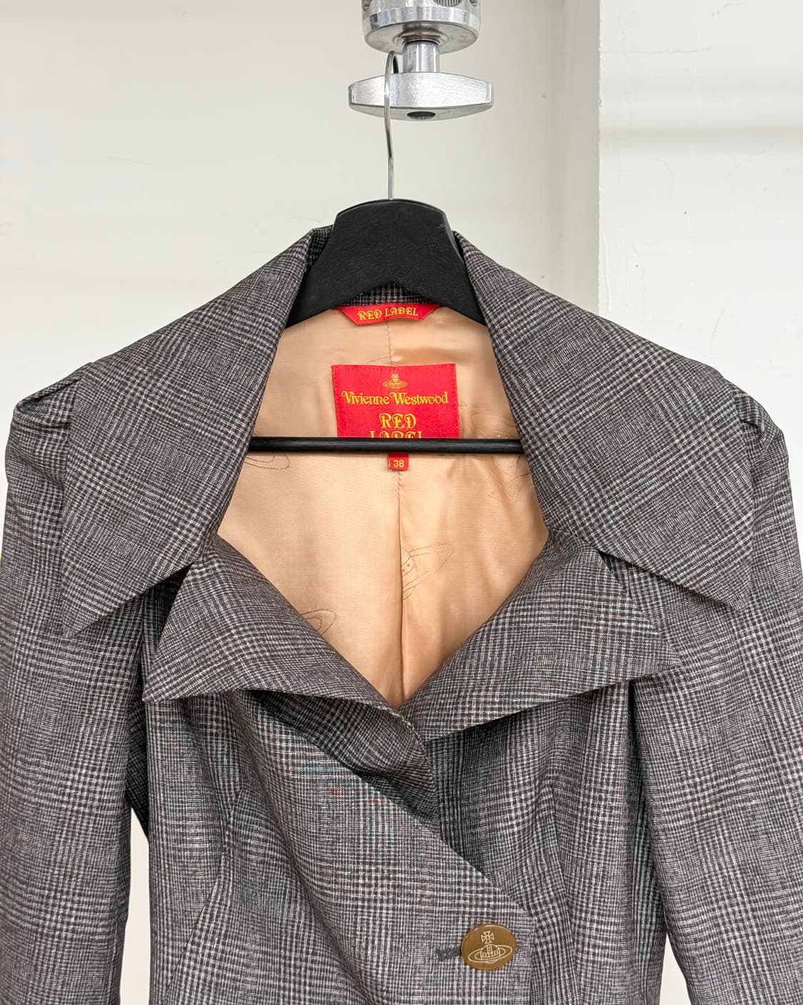 비비안 웨스트우드 브라운 체커드 블레이저 상품이미지2