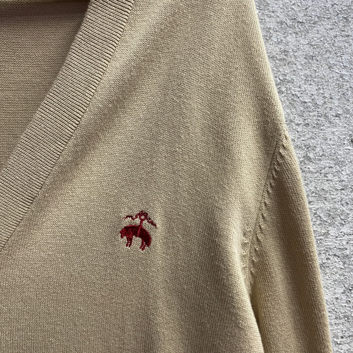 브룩 브라덜스 스몰로고 베이지 가디건 B2457 상품이미지3