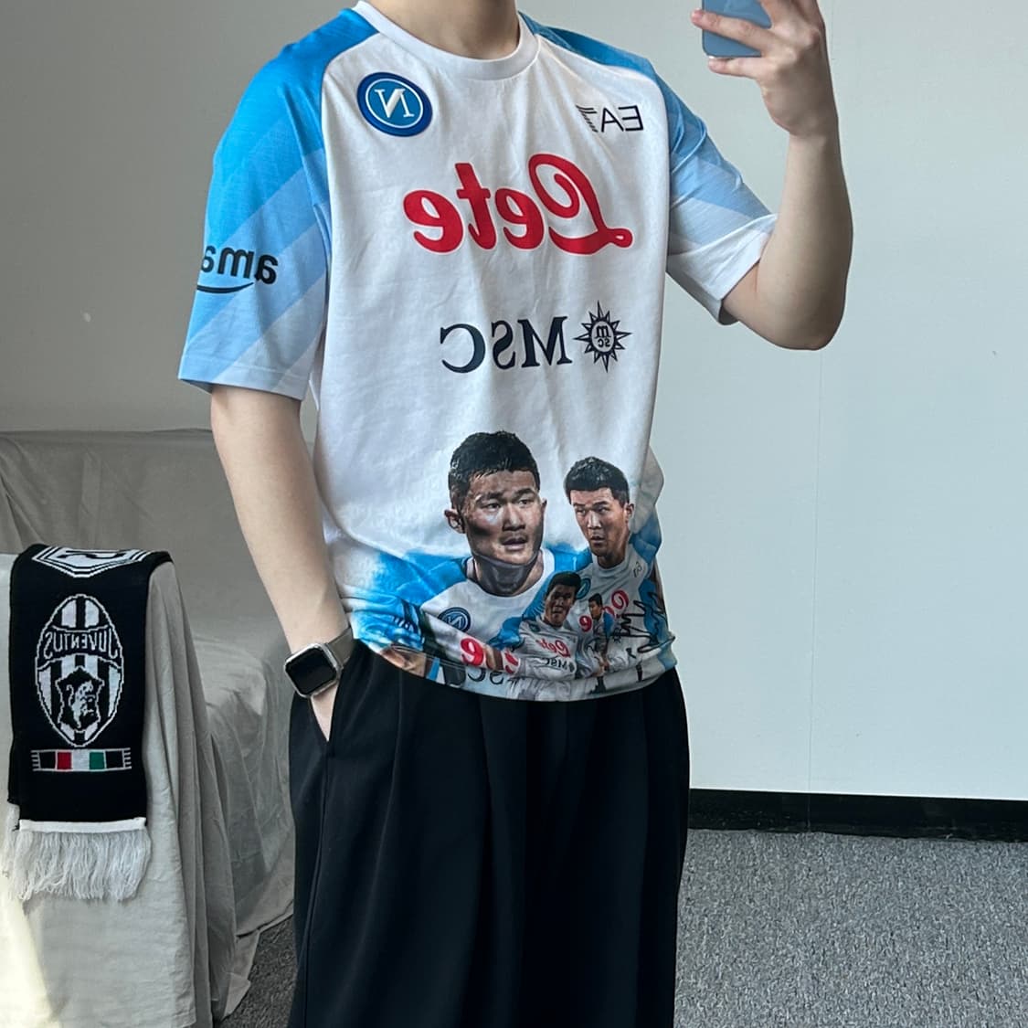 EA7 22-23 김민재 나폴리 페이스 게임 우승 기념 유니폼 상품이미지10