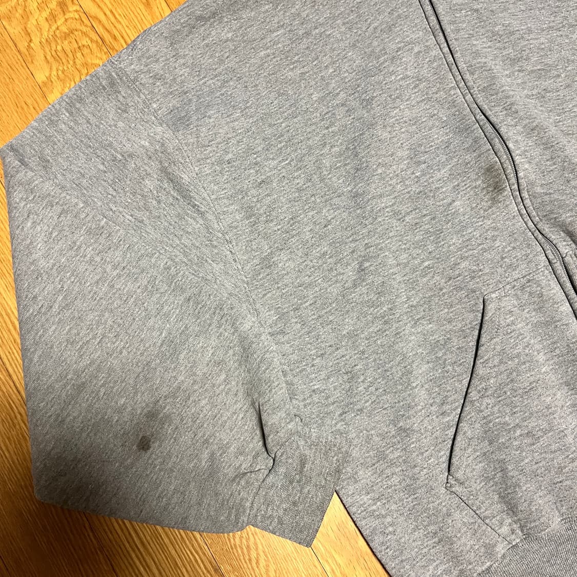 [XL] 00s 빈티지 러셀 후드집업 헤더 그레이 상품이미지5
