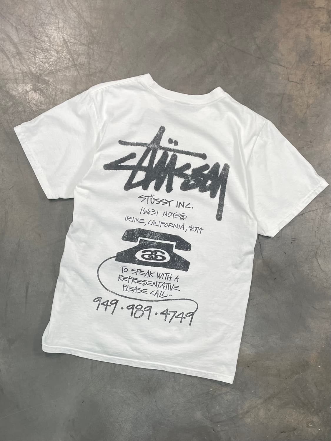 스투시 올드 폰 피그먼트 다이드 반팔 티셔츠 상품이미지2