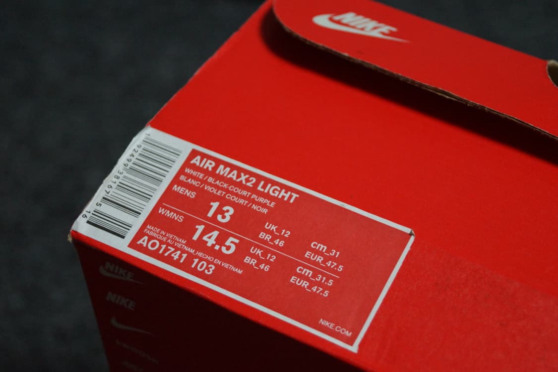 (310) 나이키 에어 맥스 2 라이트 퍼플 2018 상품이미지8