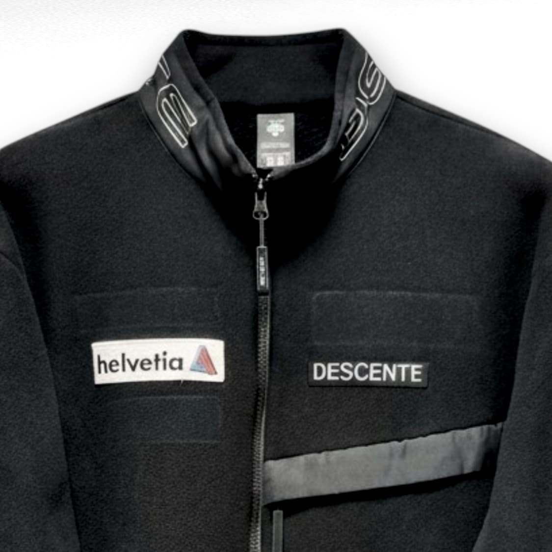 데상트 스위스 스키팀 플리스 집업 헬베티아 아우디 패치 XL 상품이미지5